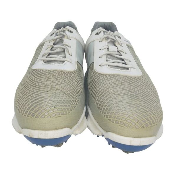 FootJoy Hyperflex FTF 2.0 Mens Pre-owned White/Gray Golf Shoes - sz. 8 1/2 WIDE - Picture 2 of 5